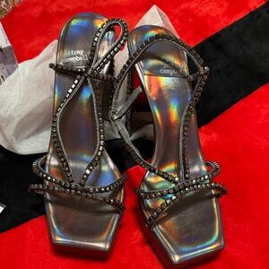 Jeffrey Campbell Iridescent Strappy Heels